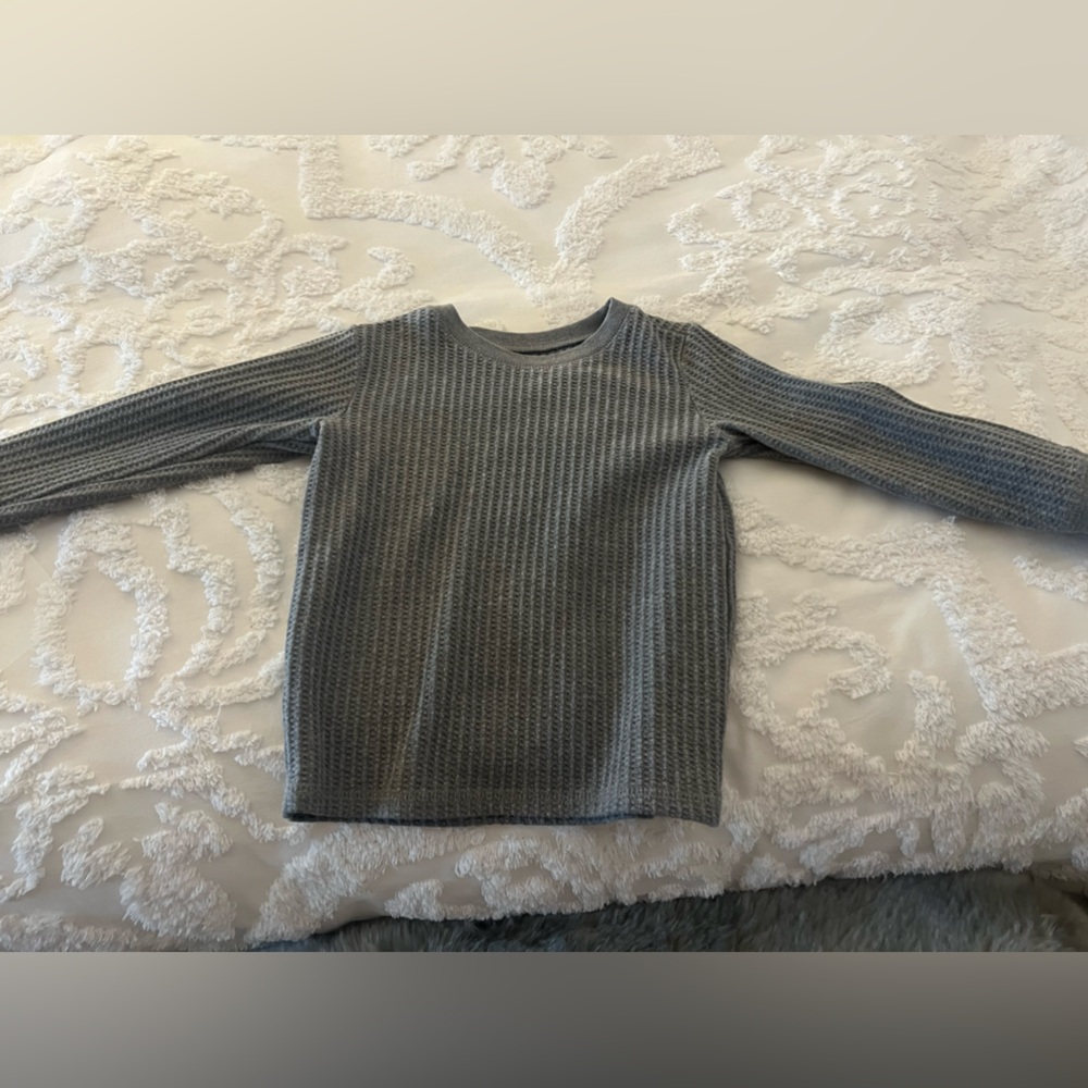 Garnimals Gray Waffle Long John Henley